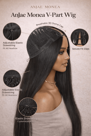 Raw Armenian Striaght V - Part Wig - ANJAE MONEA BEAUTY