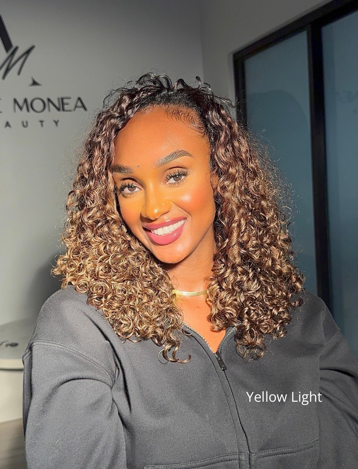 Raw Curly Honey Cashmere - ANJAE MONEA COLLECTION